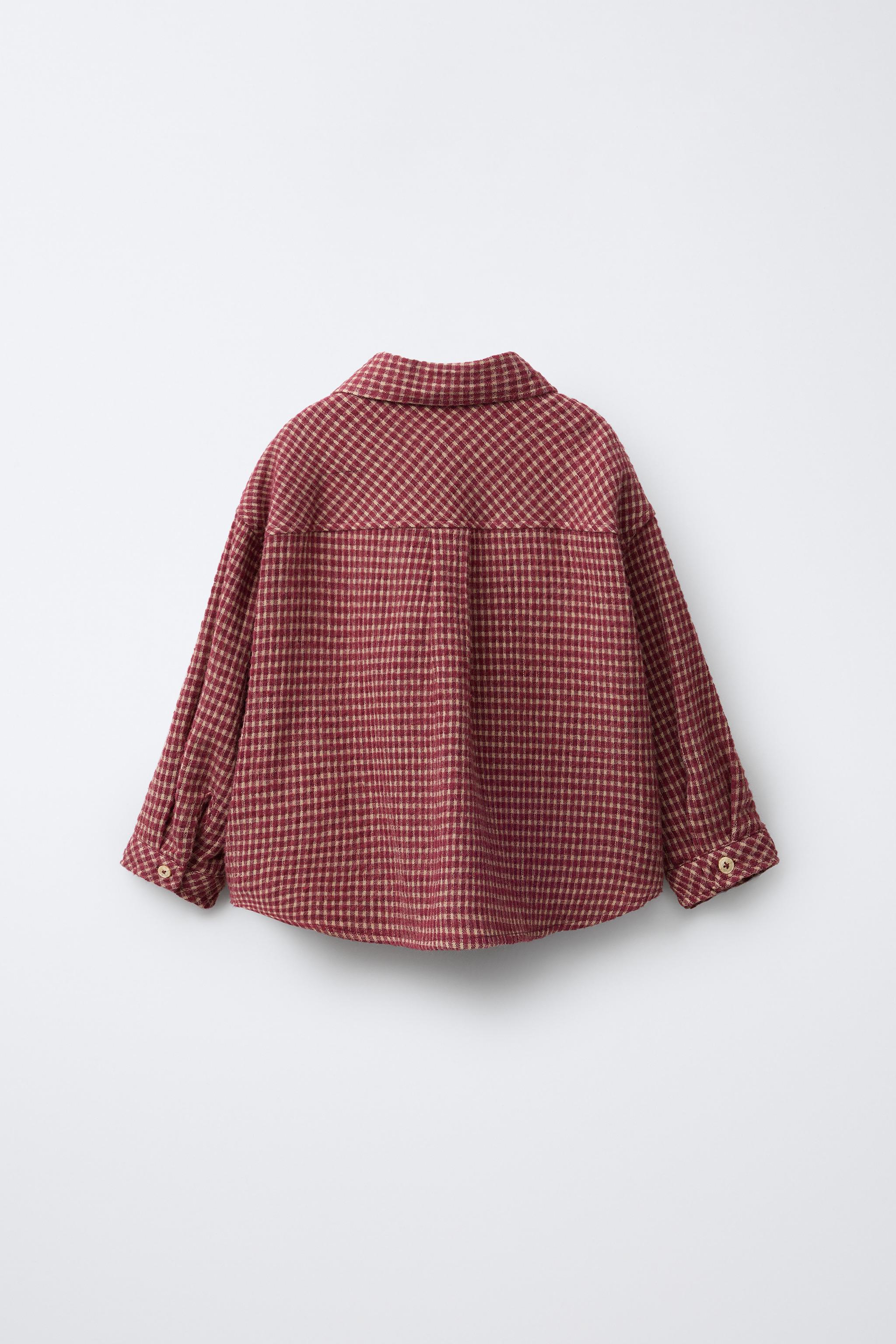 CHEMISE À CARREAUX ET POCHE